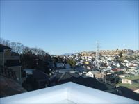 入居前の空室クリーニング作業中のお部屋からの風景（神奈川県横浜市港北区）
