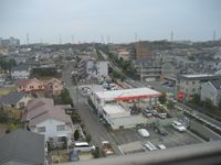 入居前の空室クリーニング作業中のお部屋からの風景(神奈川県横浜市都筑区）