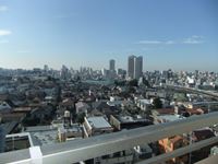 入居前の空室クリーニング作業中のお部屋からの風景　(東京都新宿区）