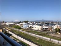 入居前の空室クリーニング＋ペット臭の消臭作業中のお部屋からの風景（神奈川県茅ヶ崎市）